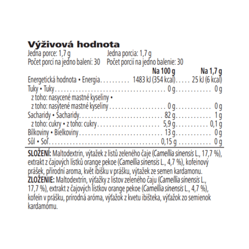 Herbalife-caj-Instantny-bylinny-napoj-Prava-chut-caju-50g-sku-178K-vyzivove-hodnoty