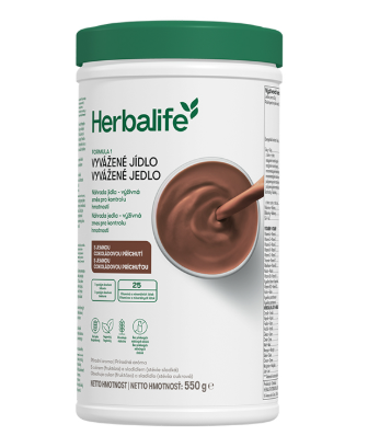 Herbalife-Formula-1-Vyvazene-jedlo-550g-Jemna-cokolada-SKU-4468