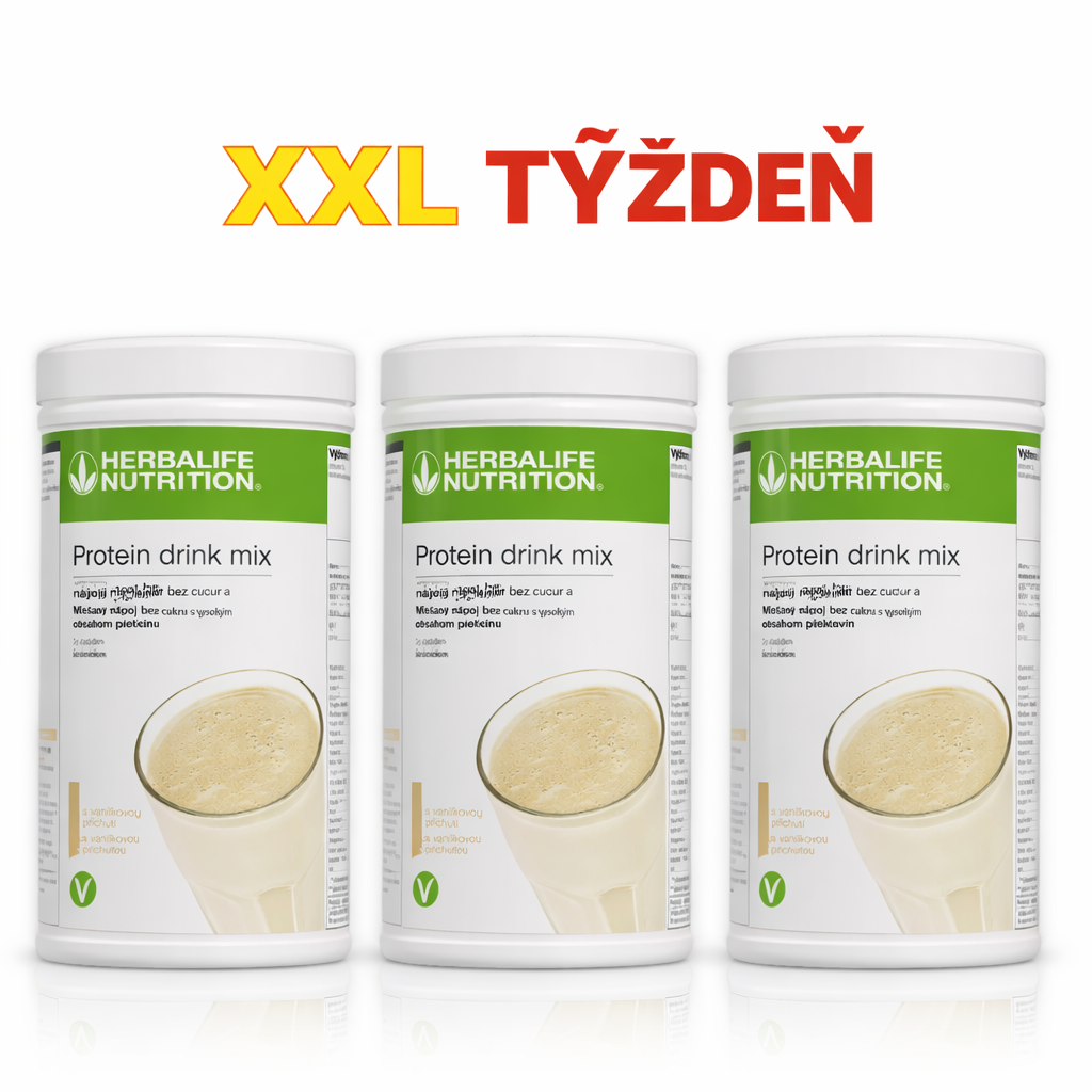 XXL týždeň: 3x Protein Drink Mix | náhrada mlieka a doplnenie bielkovín