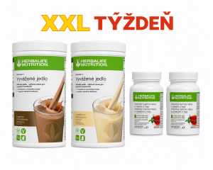XXL týždeň: 2x Formula 1 Vyvážené jedlo 550g + 2x Herbalife Čaj 50g + Odmerka zadarmo